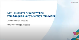 Key Takeaways Around Writing from Oregon's Early Literacy Framework