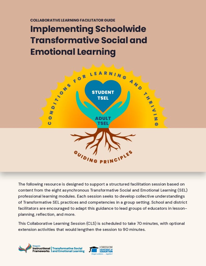 Collaborative Learning Facilitator Guide: Schoolwide Implementation