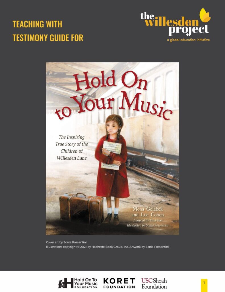 Teaching with Testimony Guide for Hold On to Your Music