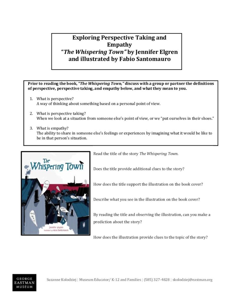 The Whispering Town lesson Plan – George Eastman Museum