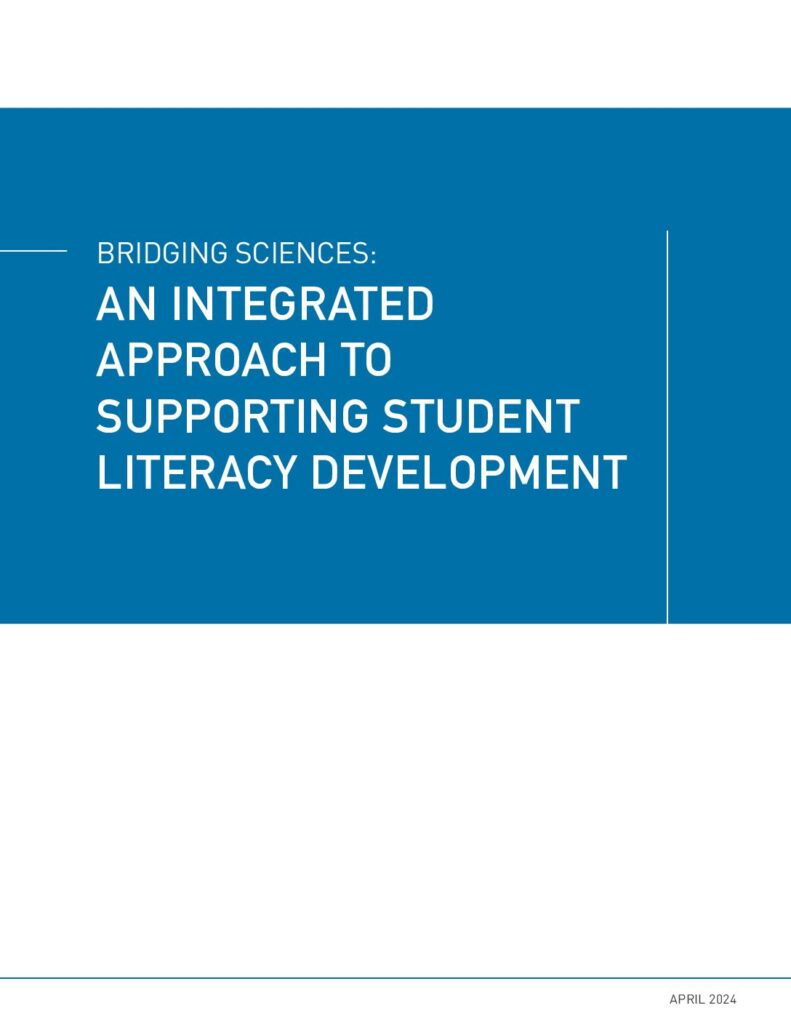Bridging Sciences: An Integrated Approach to Supporting Student Literacy Development